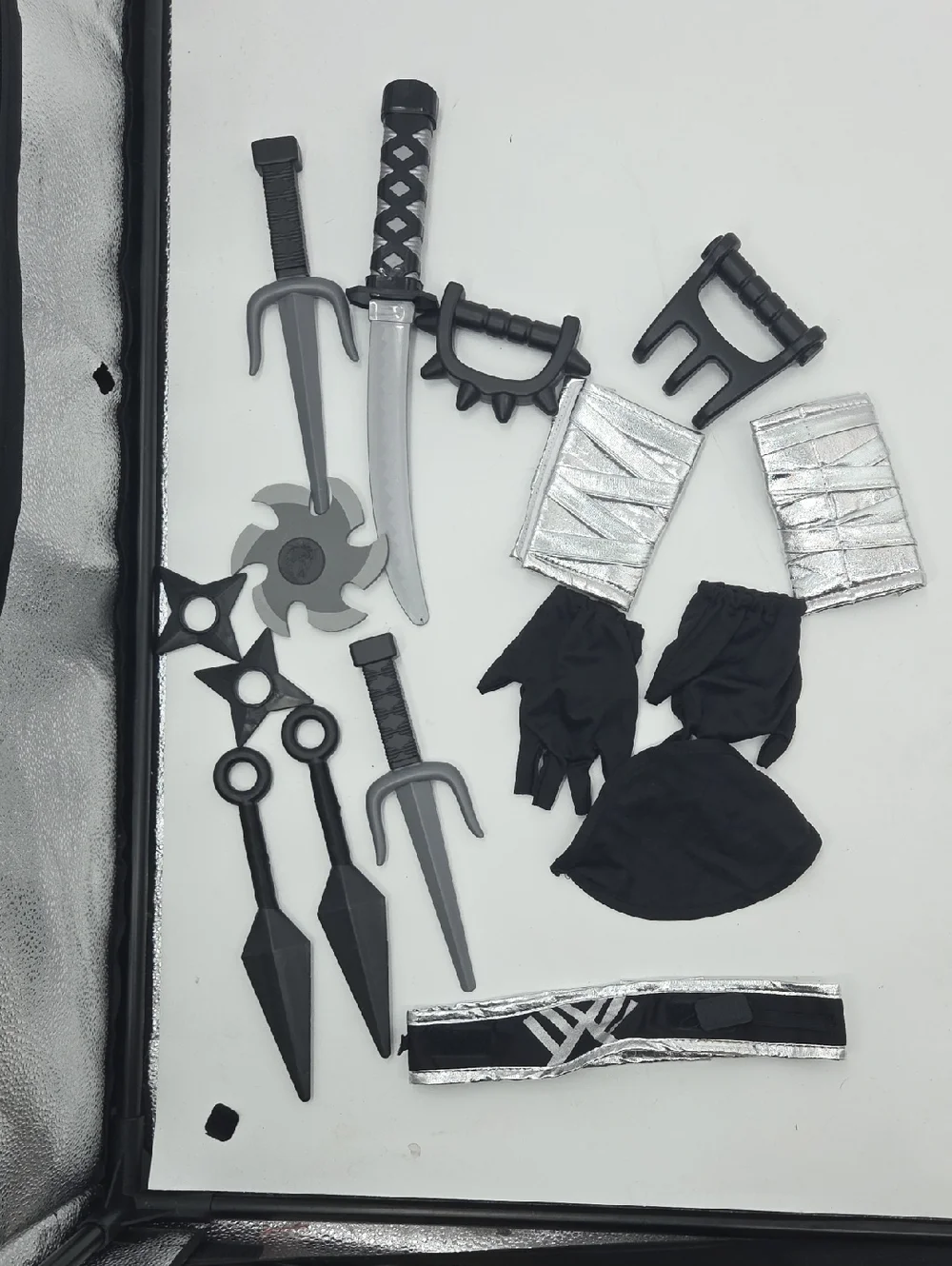 Stealth Ninja Kids Costume - Black and Silver